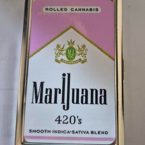 Pink 420 Cigarette case for kings and 100's